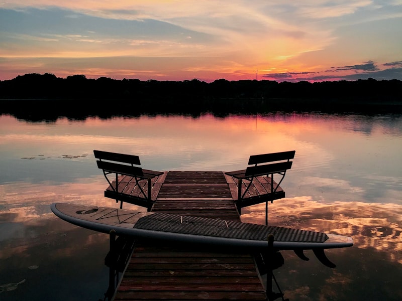 SUP на закате